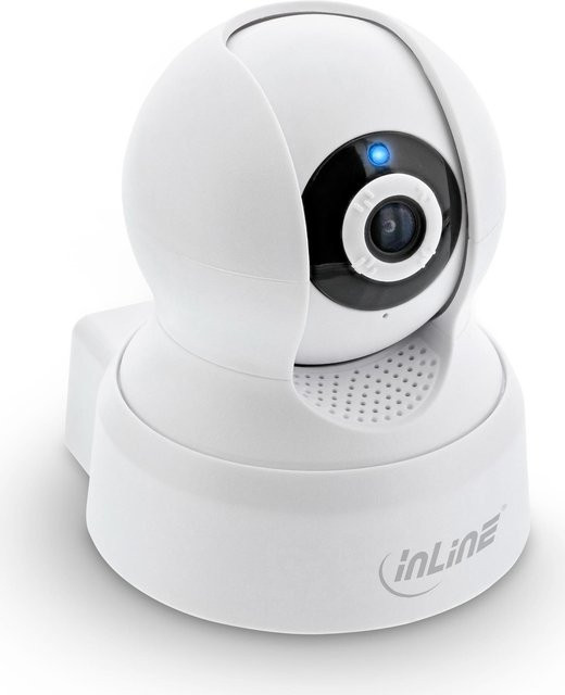 InLine SmartHome IP-Sicherheitskamera für Innen, kabellos via Wi-Fi, Weiß - Bild 1