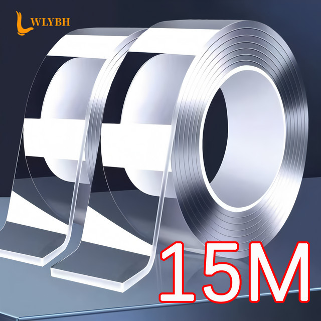 Nano Doppelseitiges Klebeband Transparent Extra Stark Wasserdicht und Wiederverwendbar - Bild 1