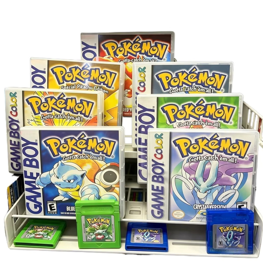 Pokemon-Serie Kristall Gold Blau Grün Rot Silber Gelb, Videospiel für GBC - Bild 5