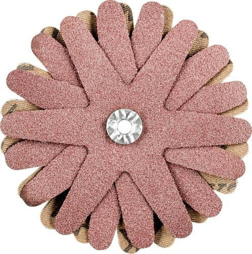 PFERD Polistar-Tube PST-T Schleifstern Ø 80 mm, Bohrung Ø 4 mm, Körnung A120, 10 Stück, Braun - Bild 1