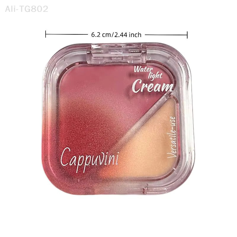 Cappuvini Puder-Rouge-Palette, Pfirsich, Natürlich - Bild 4