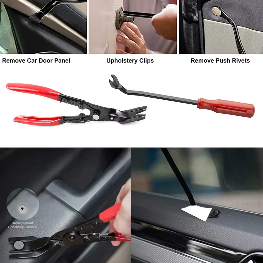 Besper Werkzeugset zur Demontage von Auto-Innenverkleidungen und Armaturenbrettern mit Clip-Zange und Schraubendreher - Bild 5