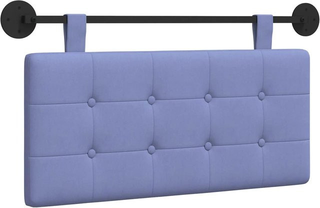 vidaXL Wandmontiertes gepolstertes Kopfteil aus Stoff in Blau, B/H: 90 x 55 cm - Bild 1