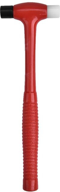 TOMTOP JMS Doppelkopf-Uhrenreparaturhammer aus Hartplastik für DIY-Reparaturen in Rot - Bild 1