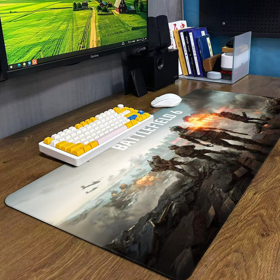 Potdemiel Battlefields 6 Mauspad XXL in Multicolour als große Tischunterlage für Gaming-Tastaturen und Laptops - Bild 2
