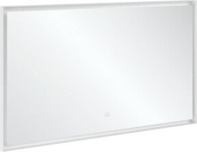 Villeroy & Boch Spiegel Subway 3.0 mit LED-Licht und Alu-Rahmen, weiß matt, B: 130 cm, H: 75 cm, T: 4,75 cm - Bild 1