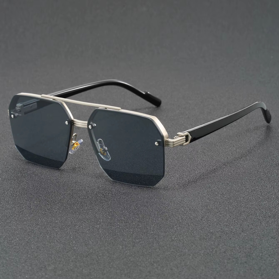 ALCHITINO Korrektionsbrille, randlos, hexagonal, Metall, Unisex - Bild 1
