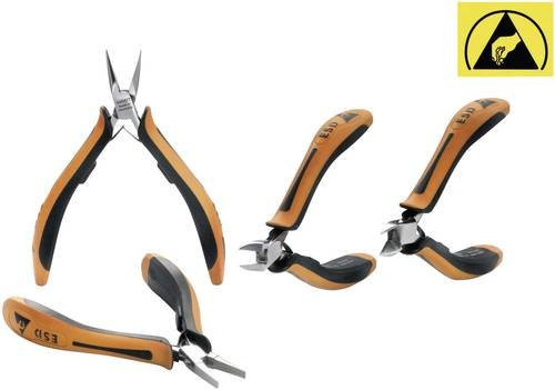 Weidmüller ESD Zangen-Set 4teilig in Orange (9205210000) - Bild 1