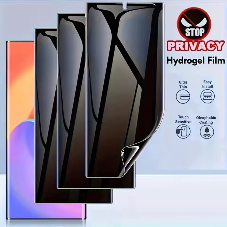 3er-Pack Privatsphäre Hydrogel-Displayschutz für Xiaomi Redmi 9A 9C 7 8A 10 10A 10C 14C 13C 12C 5G in Transparent - Bild 3