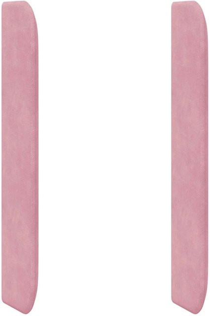 vidaXL Kopfteil Ohr in Rosa, gepolstertes Samt-Design, B/H/T: 80 x 16 x 4 cm - Bild 1