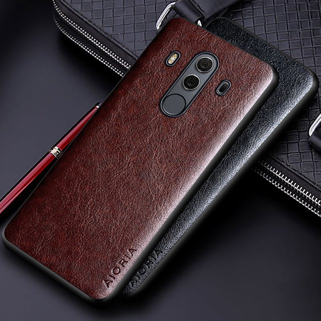 Luxuriöse Business Handyhülle aus PU-Leder und TPU/PC für Huawei Mate 10, Mate 20 Lite, Mate 30, Mate 40 Pro und Mate 40 Plus in Blau - Bild 1
