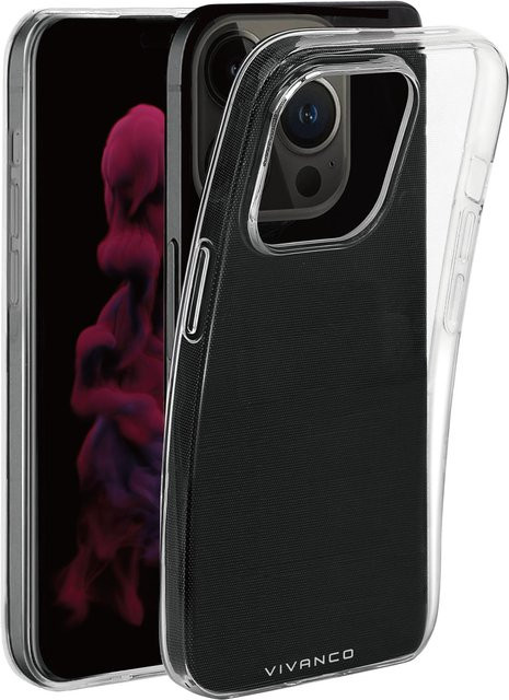 Vivanco Super Slim Cover Handyhülle für iPhone 14 Pro, transparent - Bild 1