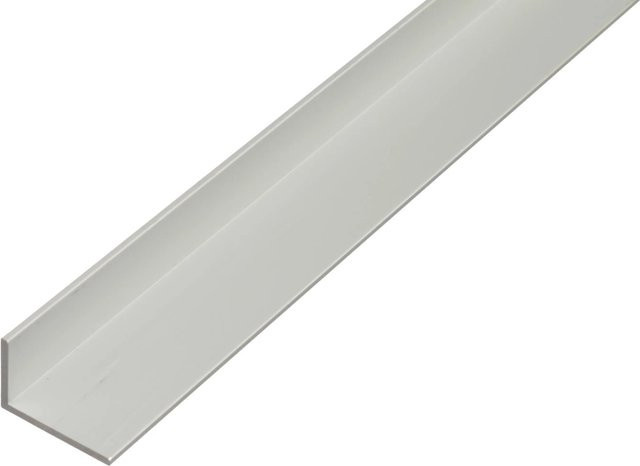 GAH Alberts Winkelprofil ungleichschenklig Aluminium Silber matt B: 25 mm, H: 15 mm, L: 2000 mm - Bild 1