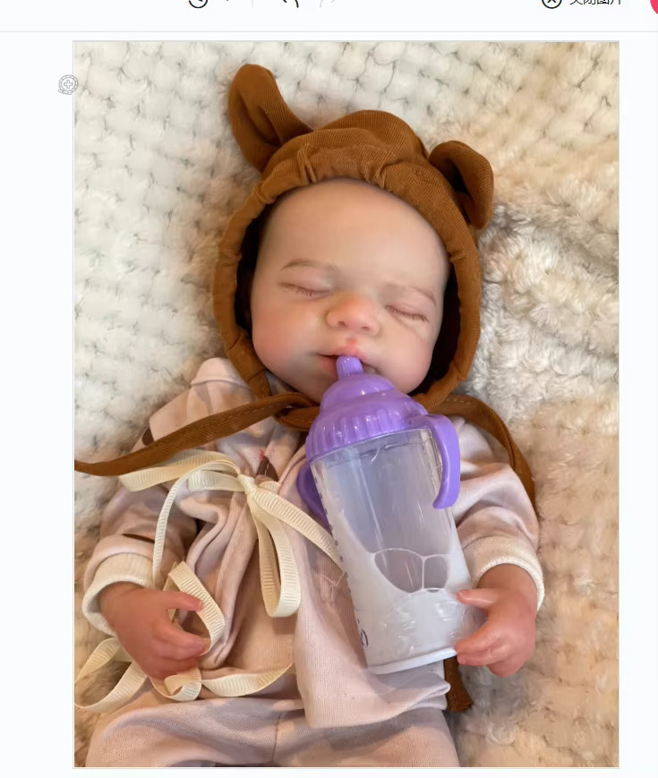 Aizwa Pascale Silikon Neugeborenes Baby Mädchen Puppe, Silikon, ab 0 Jahre - Bild 3