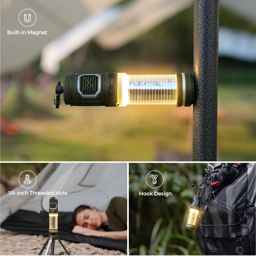 FLEXTAIL TINY REPELLER Elektrischer Mückenvertreiber mit Campinglicht und wiederaufladbarem Akku für Outdoor-Camping und Rucksackreisen - Bild 2