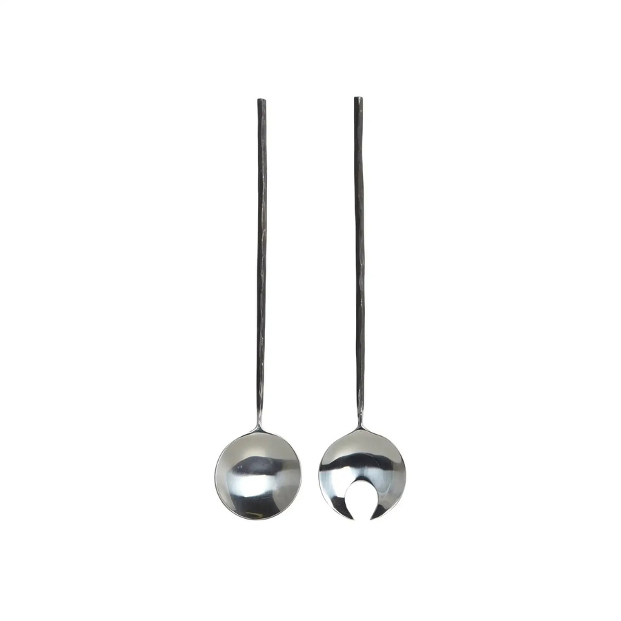House Doctor Salat-Servierset Style in Schwarz, 2er-Set - Bild 1