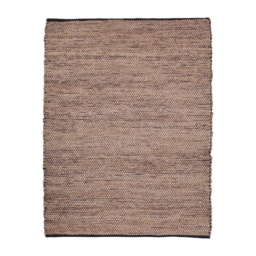 Handwebteppich Orkide in Beige aus Wolle und Jute im Boho-Stil, B/T: 60 x 100 cm - Bild 3