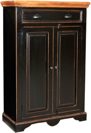 SIT Highboard CORSICA in Schwarz/Honig aus Mangoholz und MDF, B/T/H: 120 x 47 x 80 cm - Bild 2