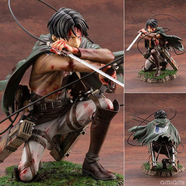 Bandai Attack On Titan Levi Ackerman Charaktermodell, 18 cm, Bunt - Bild 1