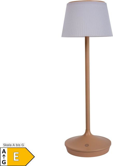 Näve LED Solar- und Akkutischleuchte EMMI CCT in Beige, Höhe: 38 cm - Bild 1