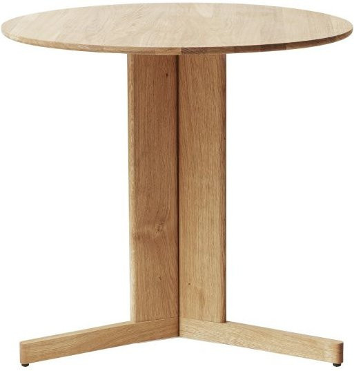 Form&Refine Trefoil Esstisch aus Holz in Braun mit runder Tischplatte und mattem Finish - Bild 1
