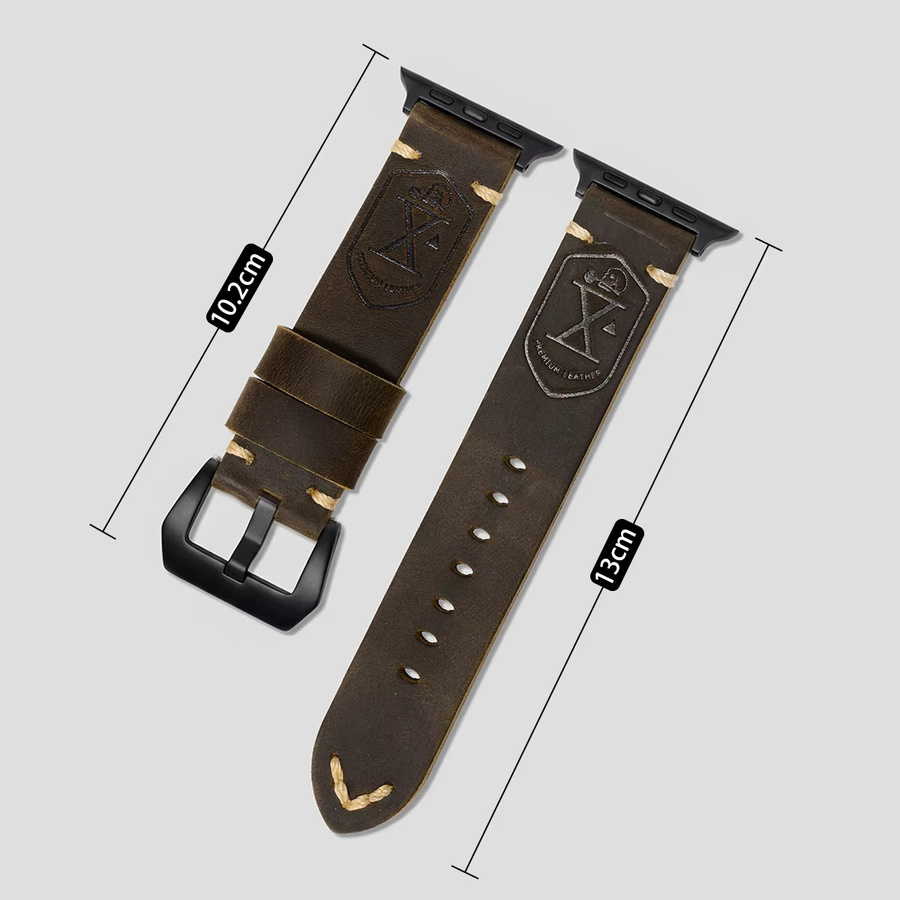 FancyWrist Uhrenarmband Leder, brown, Unisex - Bild 2