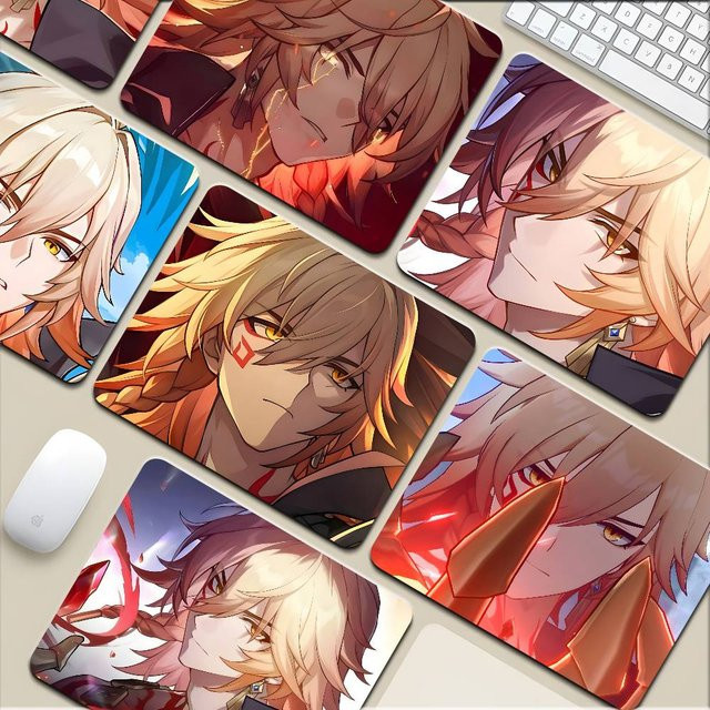 Moetch Honkai Star Rail Anime Mydei Mauspad für Tastatur und Laptop, rutschfest, Multicolour - Bild 1