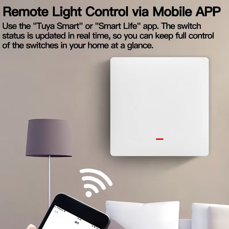 Tuya ZigBee Smart Light Switch Kit in Weiß, ohne Neutralleiter, kompatibel mit Alexa und Google Home - Bild 2