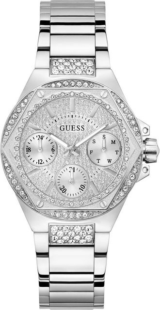 Guess Armbanduhr Envy, Quarz, Edelstahl, Silber, 40 mm, Damen - Bild 1