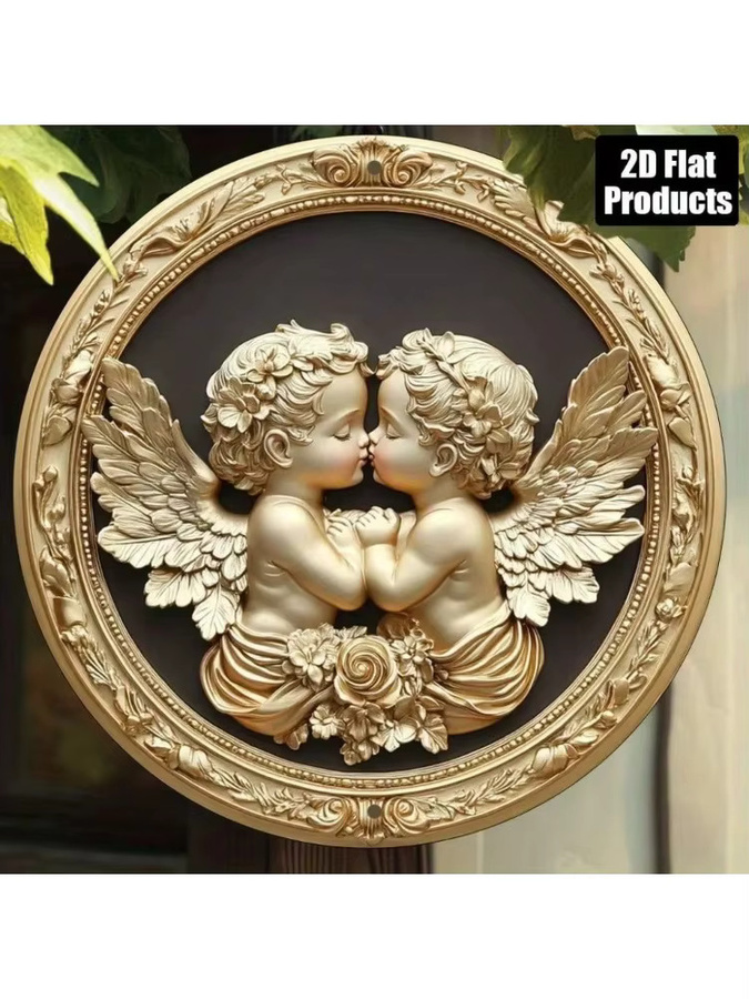 CIFBUY Modernes Wandtattoo Abstrakt Rund in Gold zur Dekoration von Wohnzimmer, Schlafzimmer oder Büro, Durchmesser: 20 cm - Bild 4