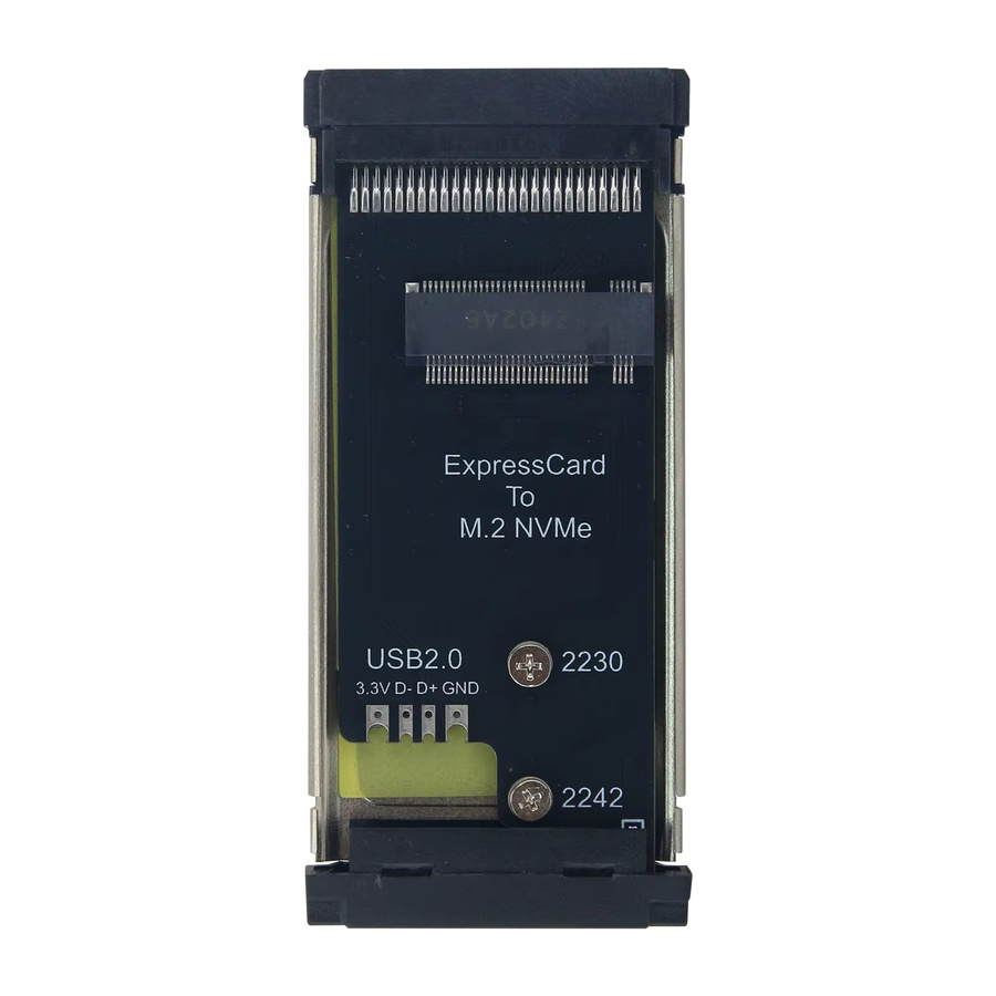 MOTOZERUI PCIE ExpressCard zu M.2 NVMe SSD Adapterkarte in Schwarz für Laptop Erweiterung mit USB-C Unterstützung - Bild 4