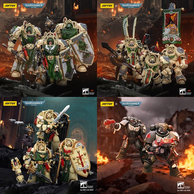 JOYTOY Meister Lazarus Azrael El Jonson Deathwing Ritter Champion Belial Bruder Nadael Asharr Sergeant Rakiel Caslan Actionfigur, 1/18 - Bild 1