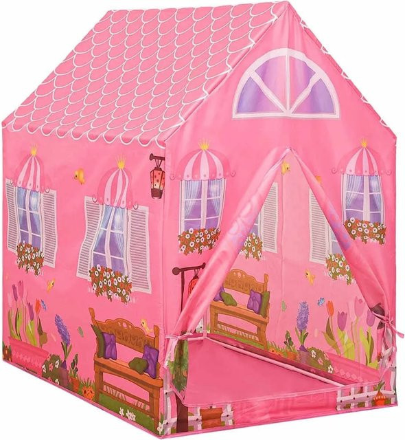 vidaXL Spielzelt für Kinder in Rosa, B/T/H: 69 x 94 x 104 cm - Bild 1