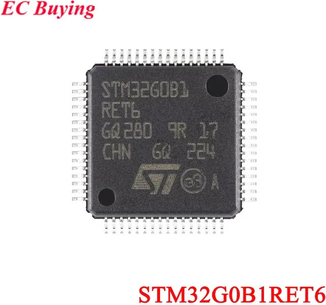STMicroelectronics STM32G0B1RET6 ARM Cortex-M0+ 32-Bit Mikrocontroller MCU IC Chip in Schwarz - Bild 1