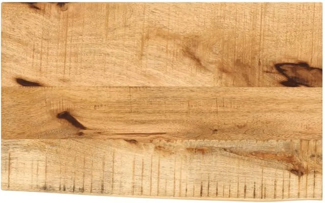 vidaXL Tischplatte aus Massivholz Mangoholz in Braun mit Baumkante, B/T/H: 50 x 30 x 3,8 cm - Bild 1