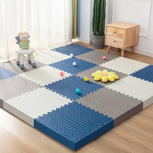 Weiche Baby Spielmatte aus Polypropylen in geometrischem Design für das Kinderzimmer, 4-16 Teile - Bild 1