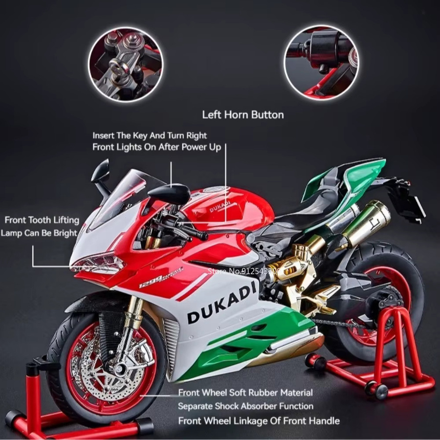 RMZ city Kawasaki ZX-10R Motorradmodell, Maßstab 1:9, Metall, Grau - Bild 1