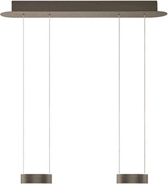 Elements by Bankamp Noah 20740 LED-Pendelleuchte in Bronze, dimmbar mit Fernbedienung und Höhenverstellung, warmweiß (2700K) - Bild 1