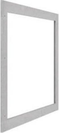 Hager FZ303N Ausgleichsrahmen zur Vergrösserung der Wandabstufung in Grau, B/H: 149,5 x 104,5 cm, Tiefe: 2,2 cm - Bild 1