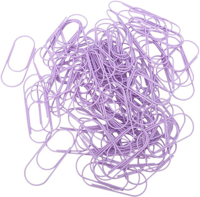 100 Stück Jumbo Büroklammern aus Metall in Violett, 50 mm Größe - Bild 1