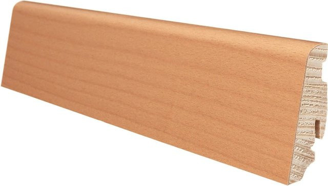 Haro Sockelleiste aus Massivholz Buche braun versiegelt H: 5,8 cm, B: 1,9 cm, L: 220 cm - Bild 1
