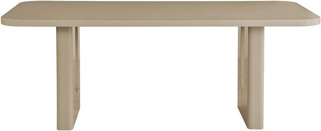 Esstisch Nakoni in Taupe und Beige, rechteckiges Design aus MDF - Bild 1