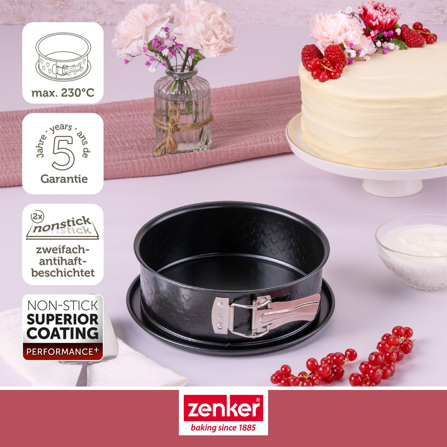 Zenker Springform Beloved + mit Flachboden, Schwarz, Ø 18 cm, Antihaftbeschichtung - Bild 3