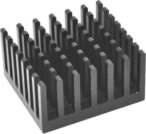 Fischer Elektronik ICK PGA 17 X17 Kühlkörper, Schwarz, L x B x H: 36 x 36 x 12,3 mm - Bild 1