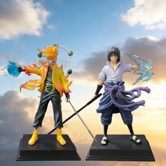 Bandai Naruto Anime-Figur, Doppelkopf-Skulptur, 21 cm - Bild 1
