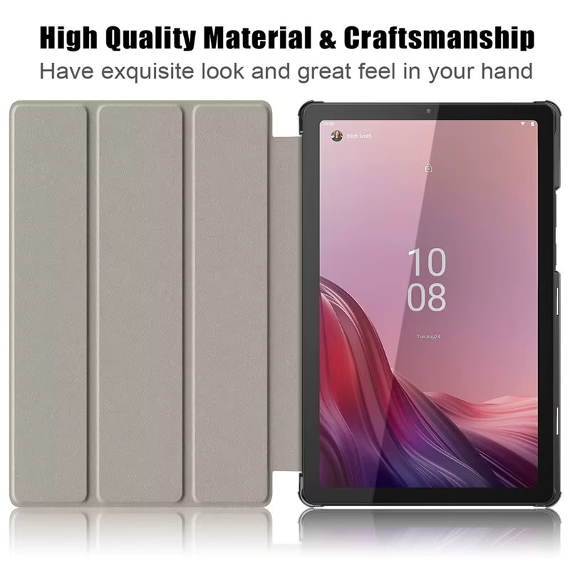 Magnetische Smart Cover Schutzhülle aus PU Leder für Lenovo Tab M9 (9 Zoll) mit Standfunktion - Bild 3