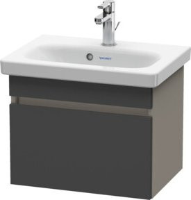 Duravit Waschtischunterschrank DuraStyle in Graphit Matt mit 1 Auszug, B: 50 cm, T: 36,8 cm, H: 39,8 cm - Bild 1