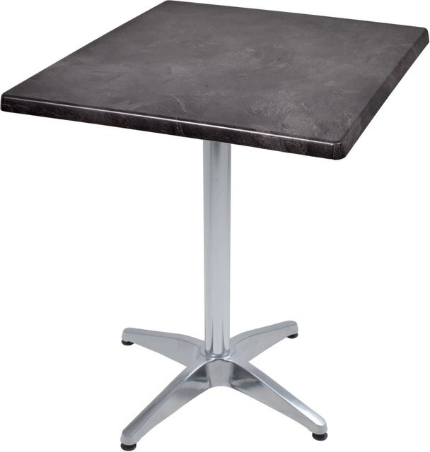 DELUKE Bistrotisch VIDOL quadratisch Schwarz B/T/H: 70 x 70 x 66 cm - Bild 1