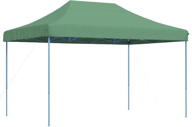 vidaXL Party-Zelt Grün aus Oxford-Stoff und Stahl, B/T/H: 279 x 410 x 315 cm - Bild 1