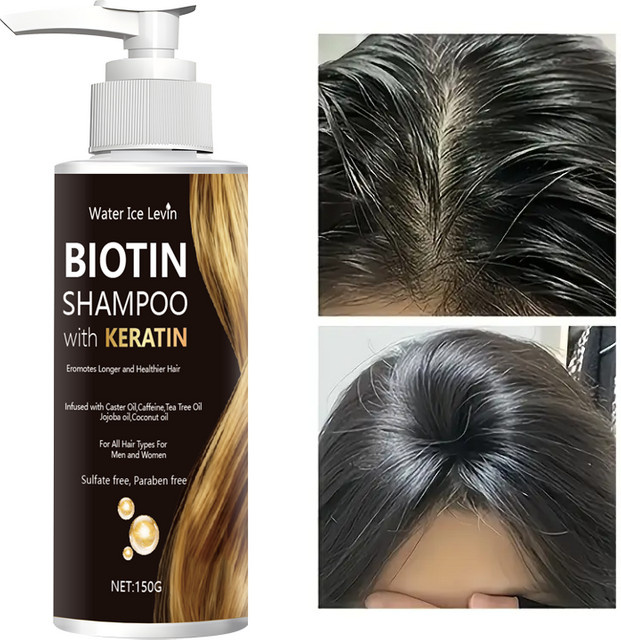 Levin Water Ice Biotin- und Keratin-Shampoo, Unisex - Bild 1